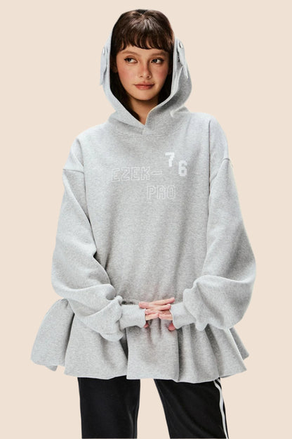 Casual Loose Hooded Sweatshirt