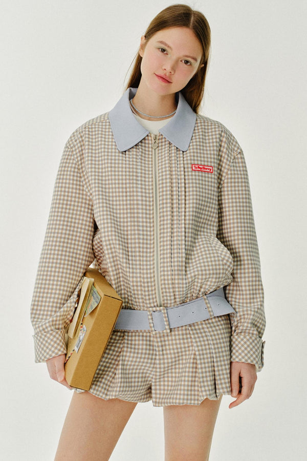 Contrasting Short Jacket