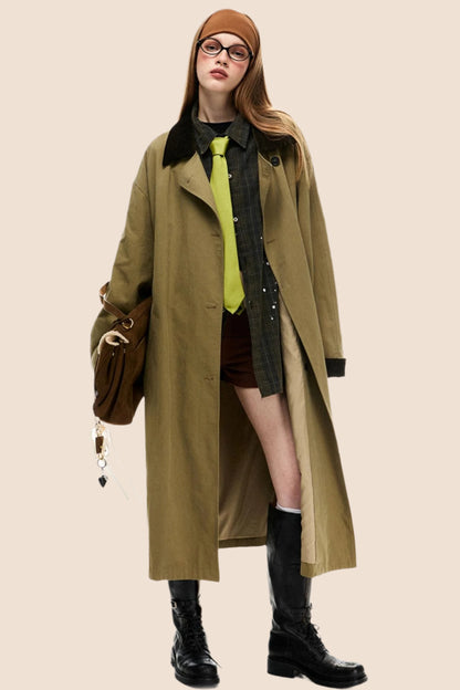 Casual Midi Silhouette Coat