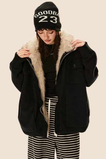 Furry Padded Cotton Versatile Jacket