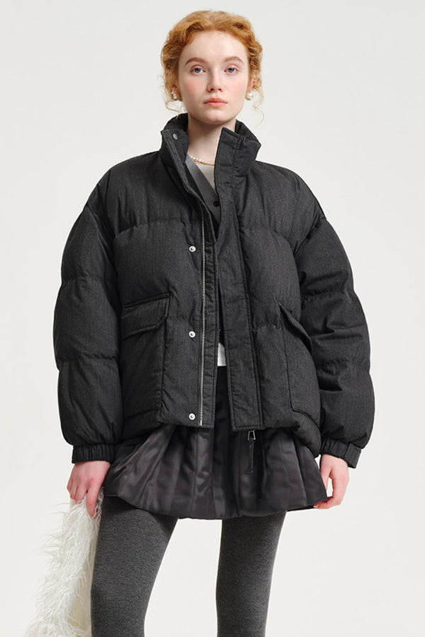 Plus Elasticated Waist Down Jacket