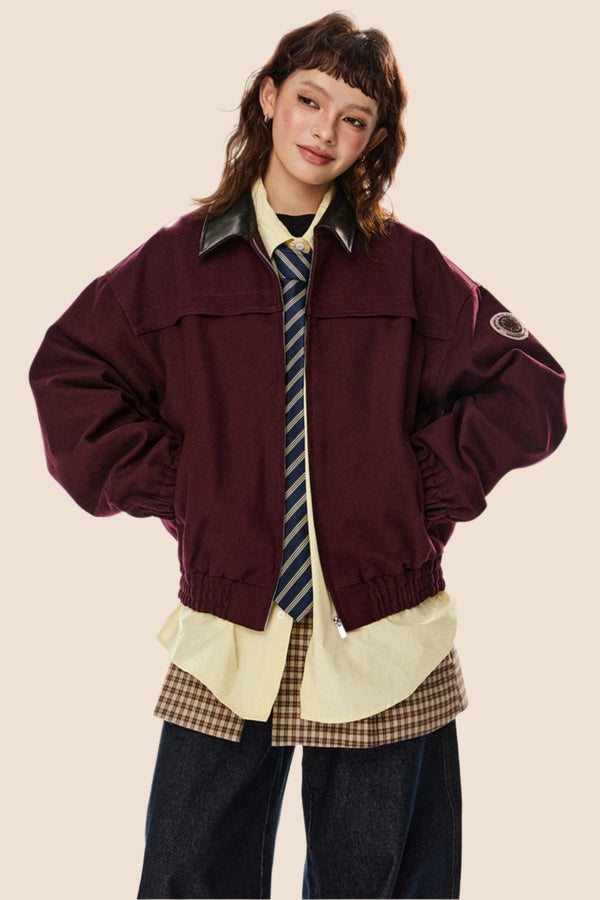 느슨한 라펠 캐주얼 재킷 