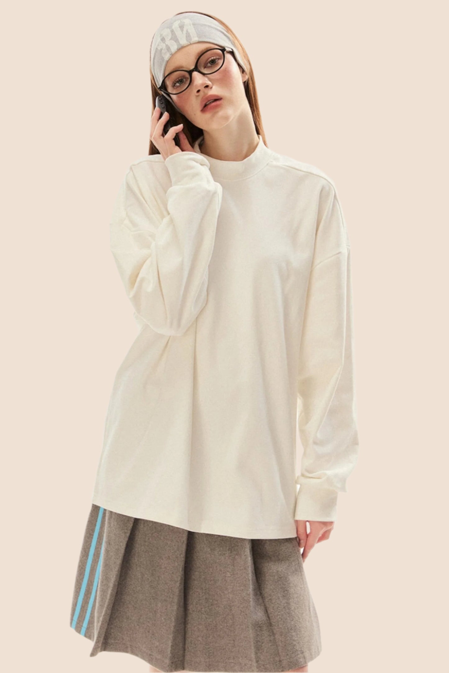 Solid Color Long Sleeve Loose Sweatshirt