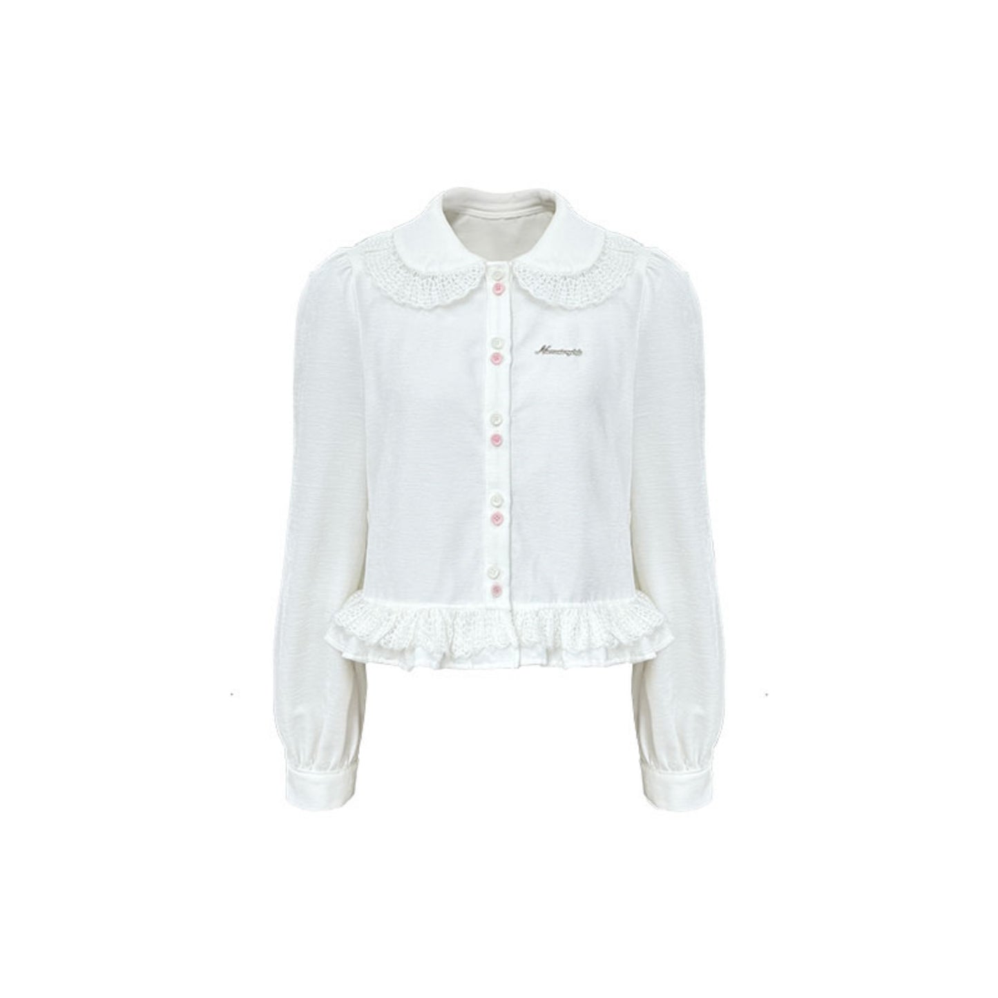 Knitted Lace Chenille Shirt