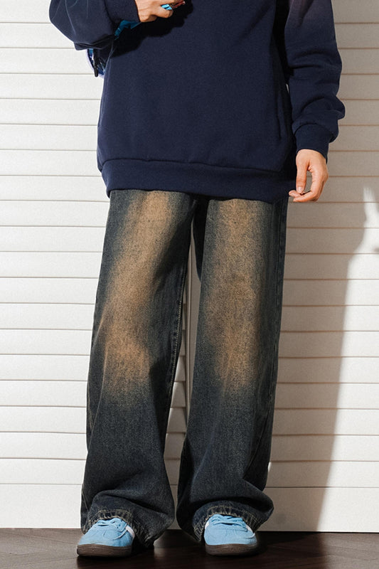 American Style Wide-Leg Jeans Pants