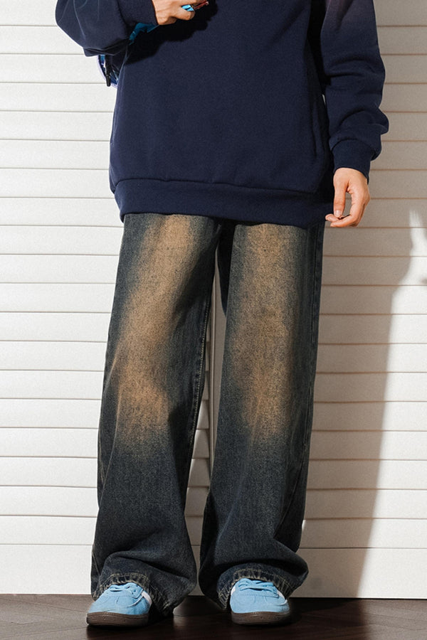 American Style Wide-Leg Jeans Pants