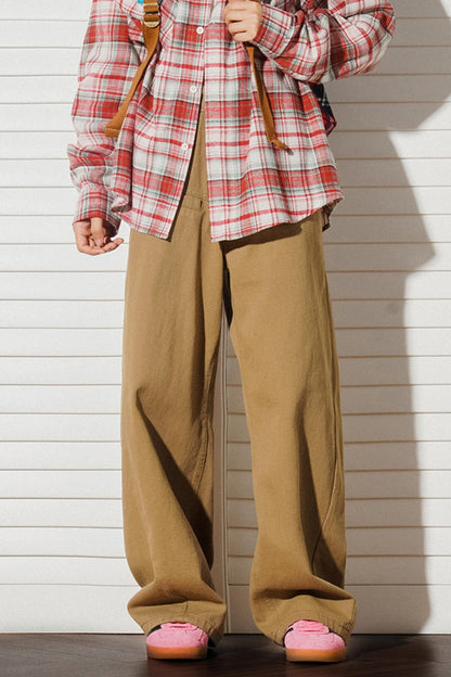 Straight-Leg Casual Cargo Pants