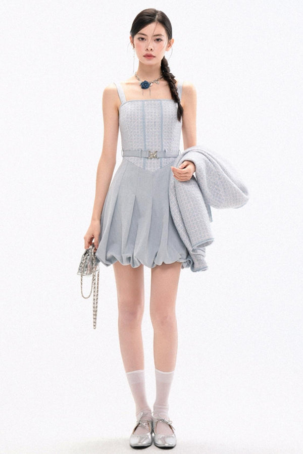 Chic Tweed Coat & Skirt Set-Up