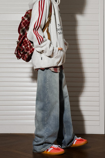 High-Waisted Slim Straight Jeans