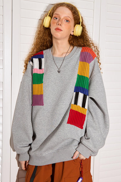 Niche Design Pullover Sweatshirt