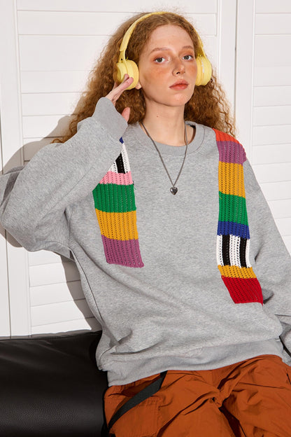 Niche Design Pullover Sweatshirt