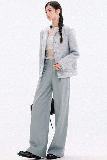 Chic Tweed Coat & Skirt Set-Up