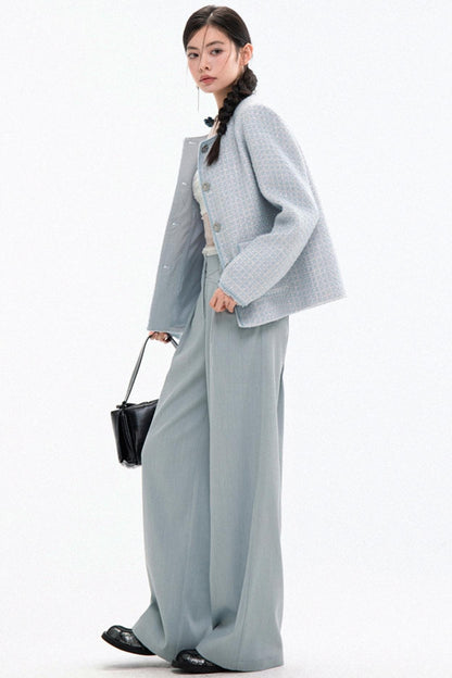 Chic Tweed Coat & Skirt Set-Up