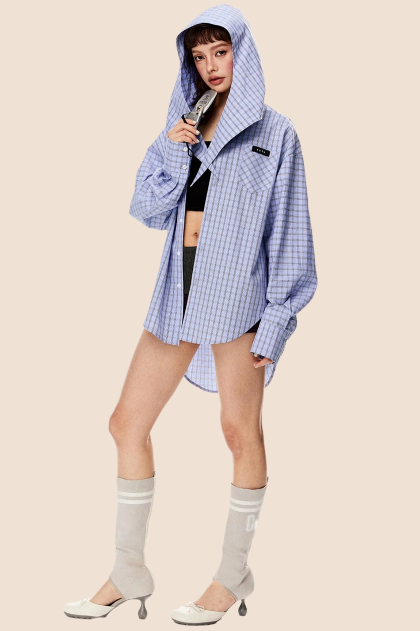 Casual Retro Plaid Shirt Top