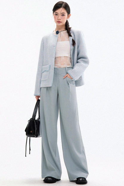 Chic Tweed Coat & Skirt Set-Up