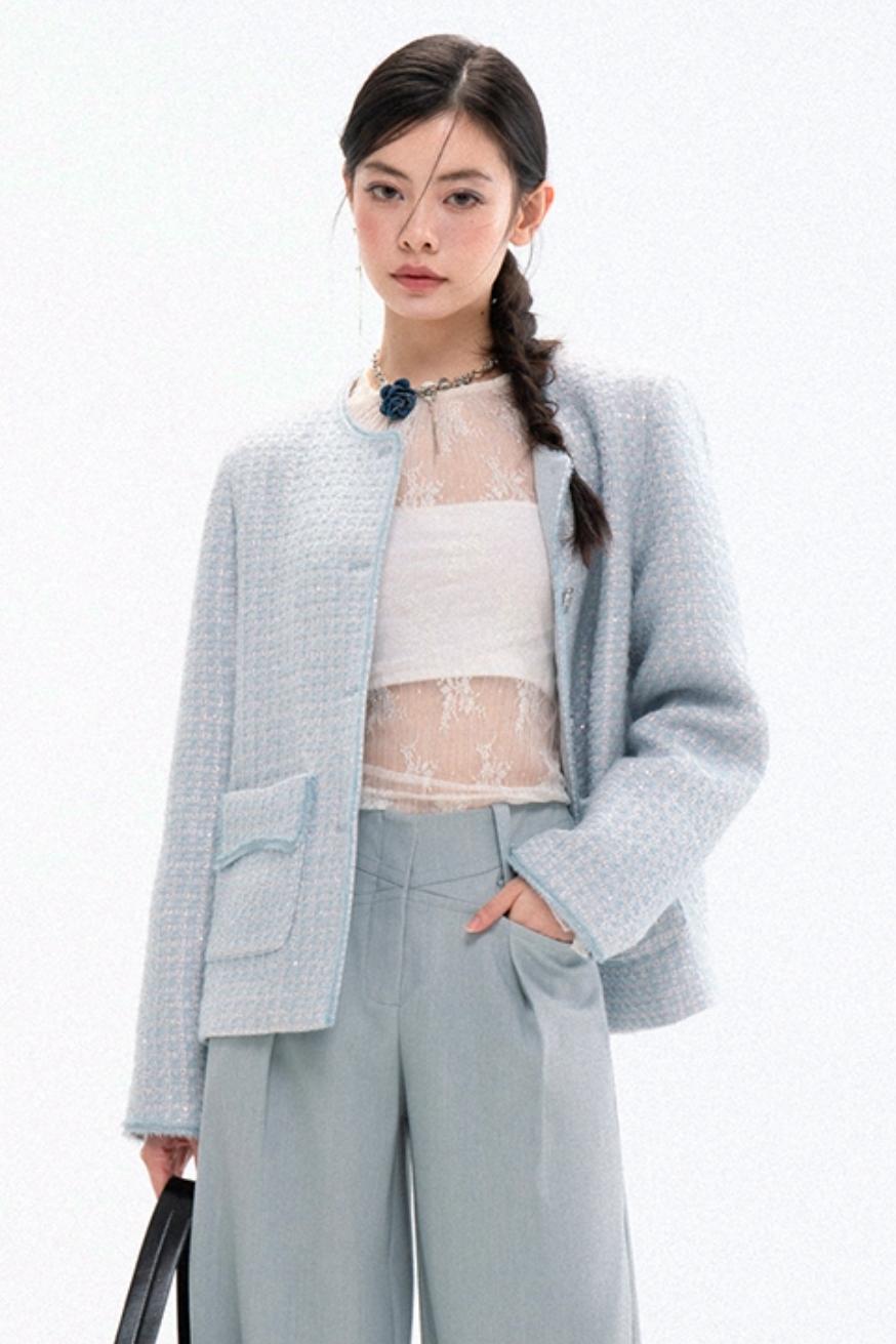 Chic Tweed Coat & Skirt Set-Up