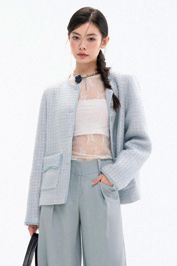 Chic Tweed Coat & Skirt Set-Up