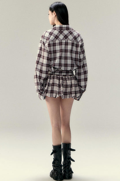 Fluffy A-Linien Bustier Rock 