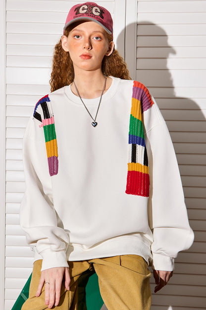 Niche Design Pullover Sweatshirt