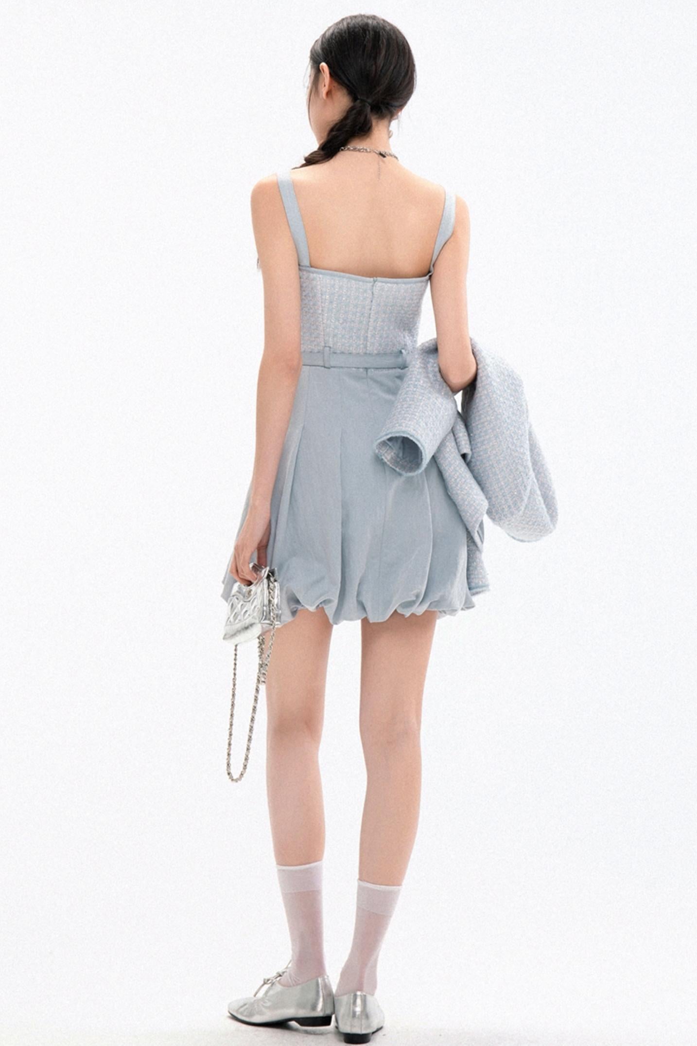 Chic Tweed Coat & Skirt Set-Up