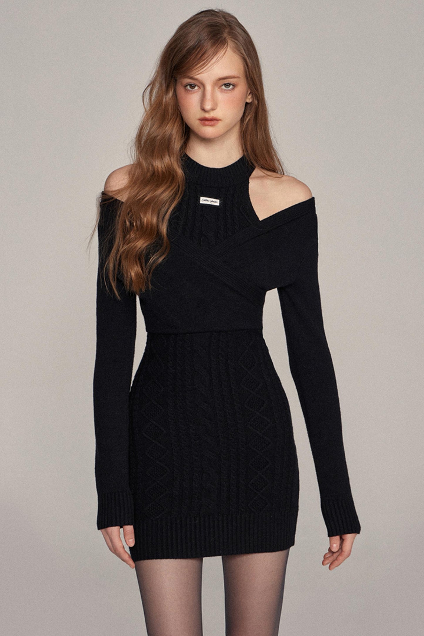 Niche Turtleneck Long Sleeve Dress