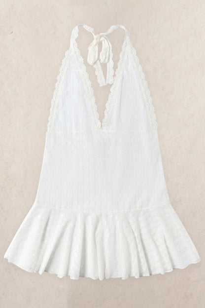 Lace Halterneck Layering Base Dress