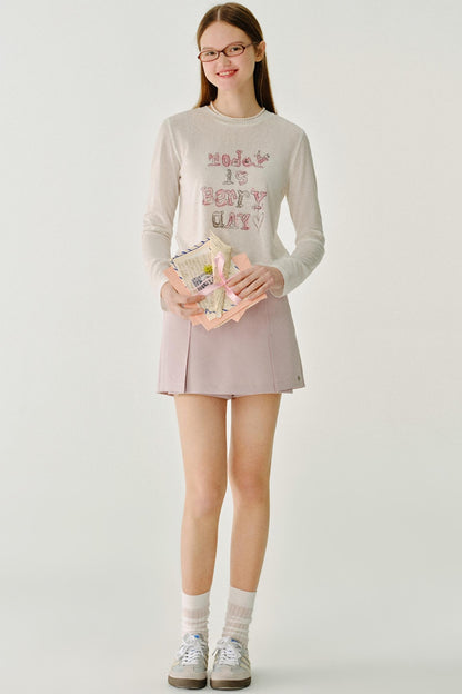 Basic Crew Neck Long Sleeve Tee