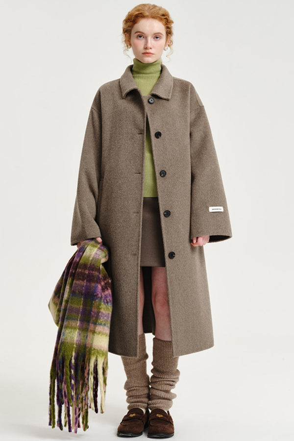 Reversible Australian Cashmere Tweed Coat
