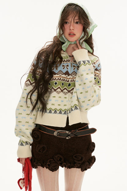 Fair Isle Roll-Neck Sweater