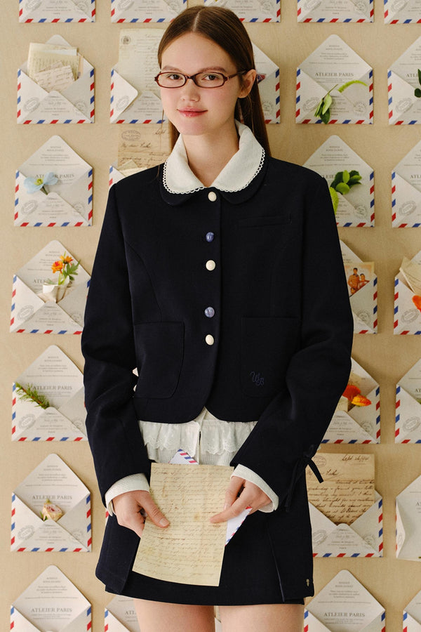 Doll Collar Short Coat