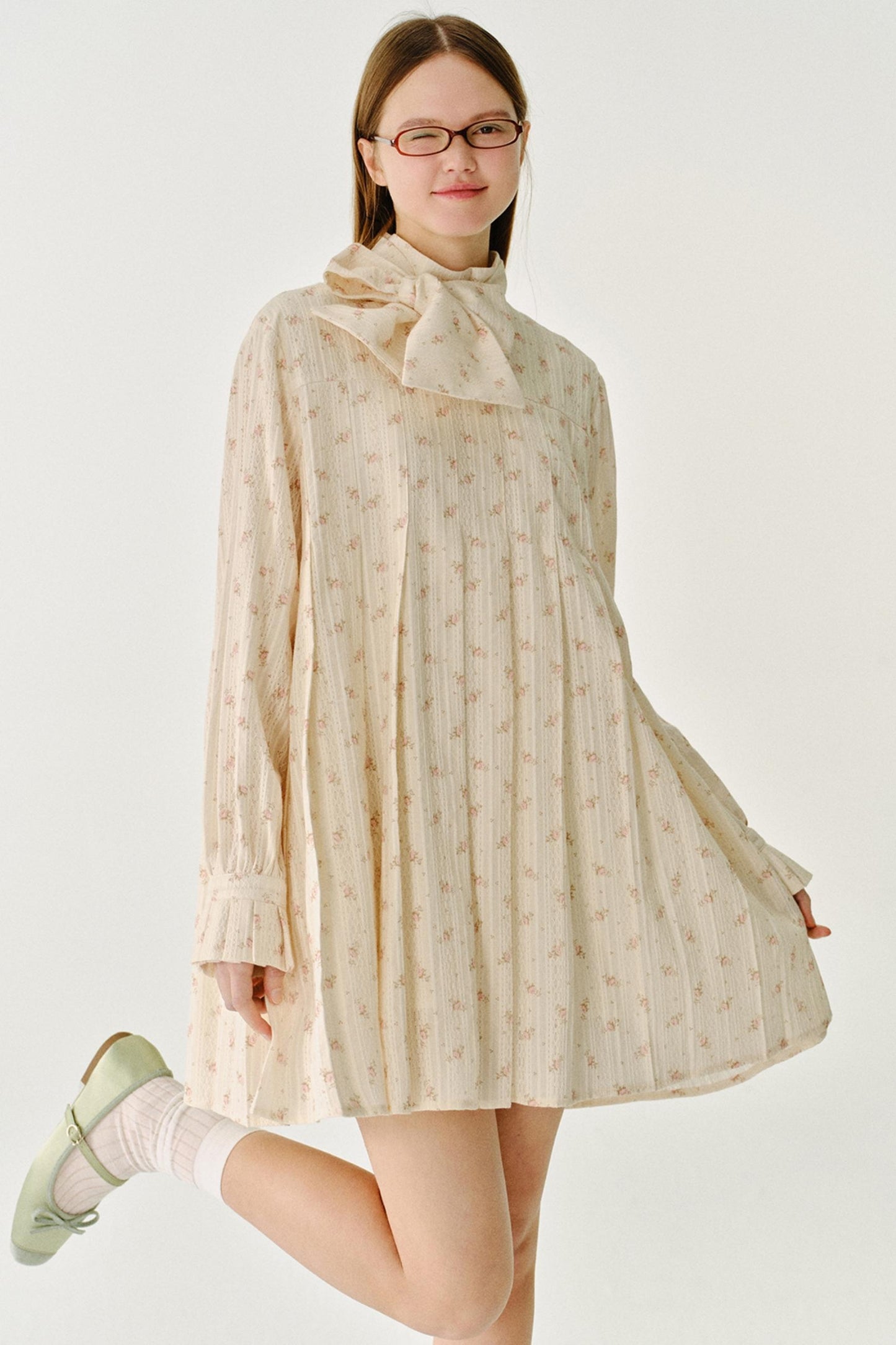 Floral Long Sleeve Dress