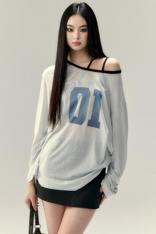 Long Sleeve Color Contrast Tee