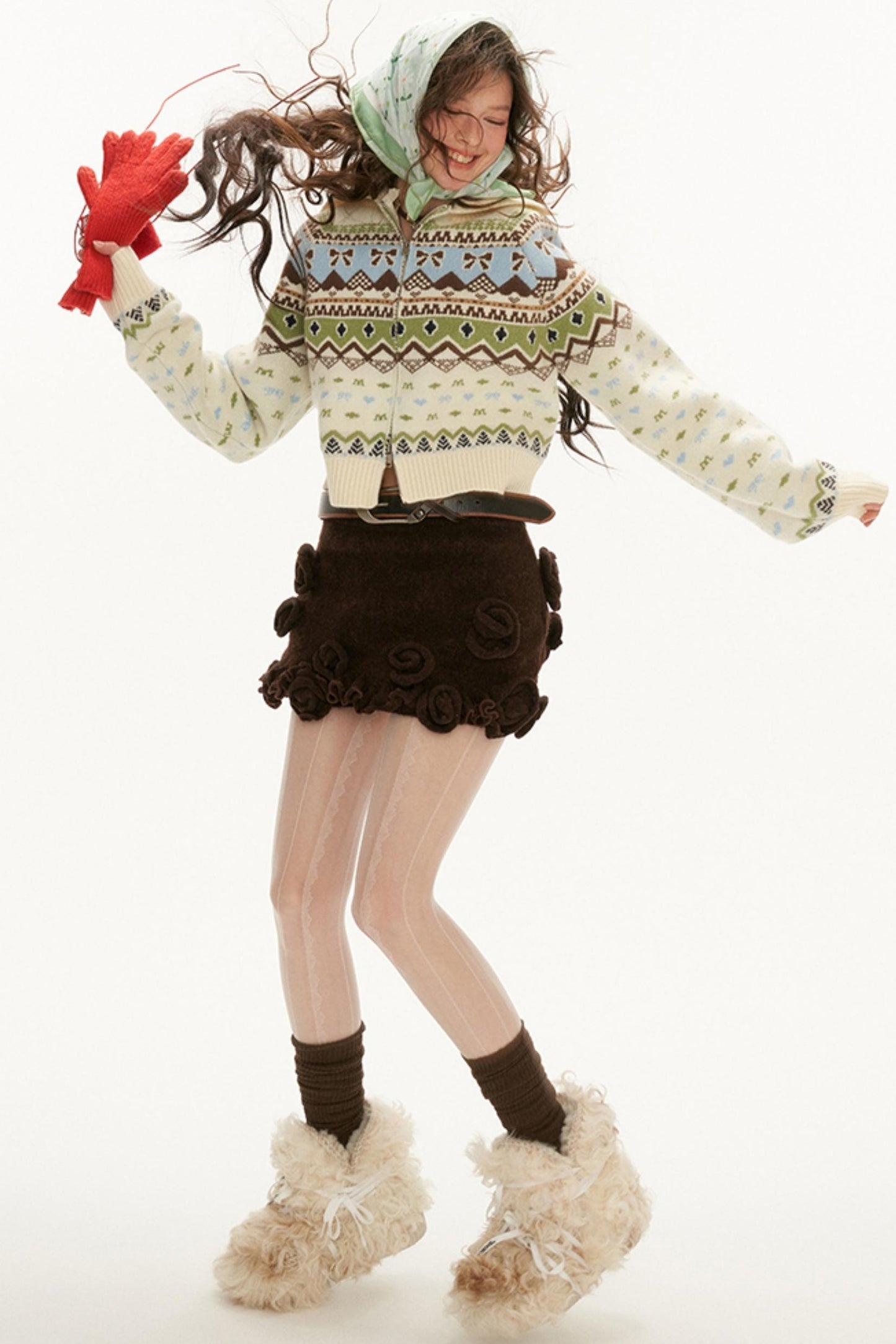 Fair Isle Roll-Neck Sweater