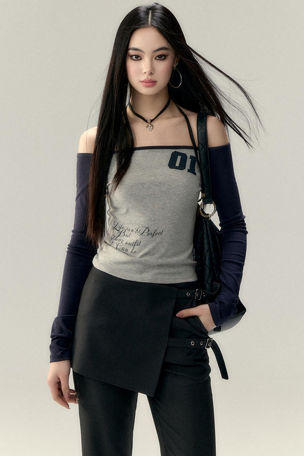 Asymmetrical One-Shoulder Tee