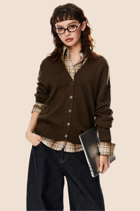 Versatile Loose V-Neck Shirt