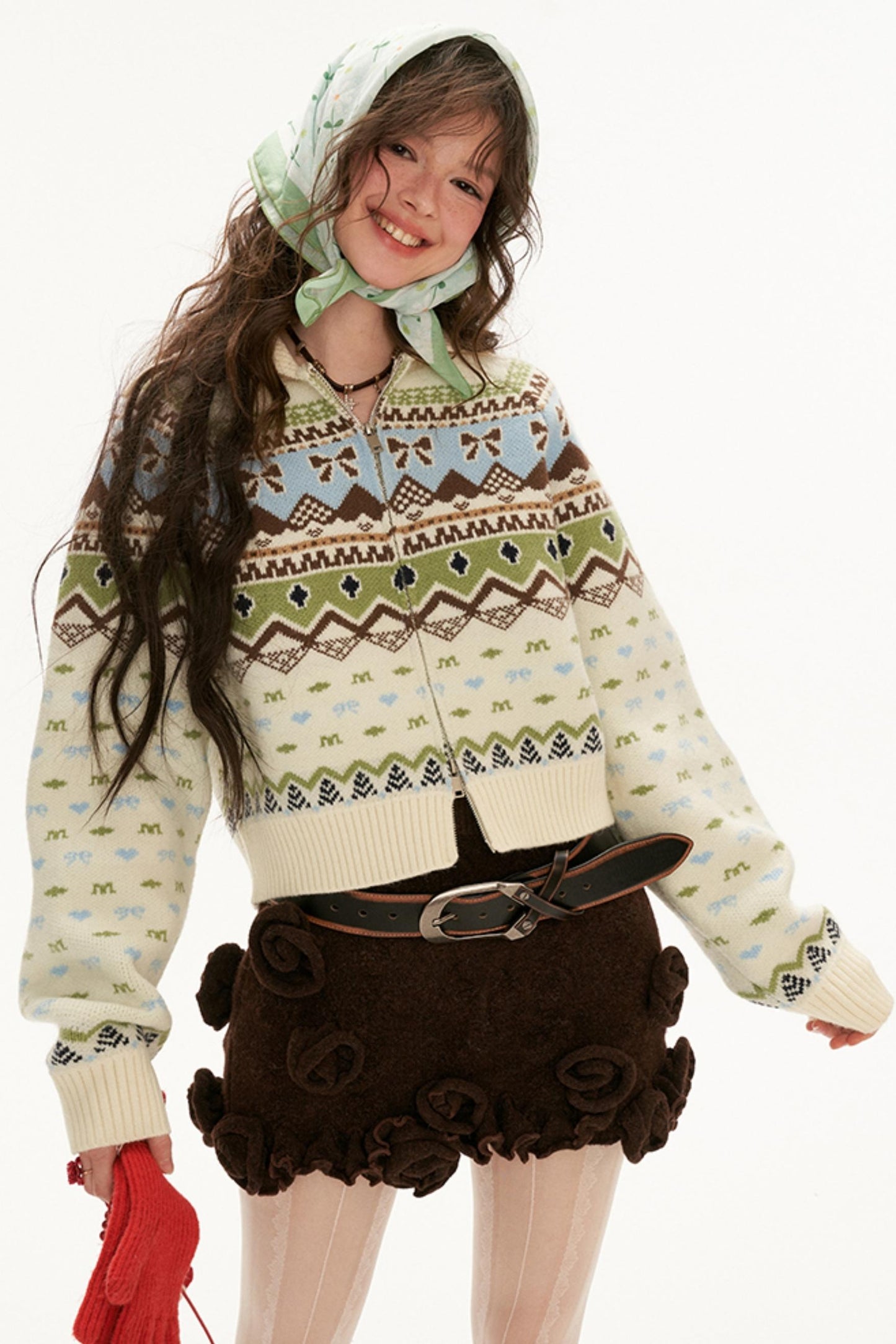 Fair Isle Roll-Neck Sweater