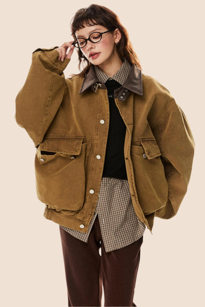 Retro Large Pocket Cargo Jacket