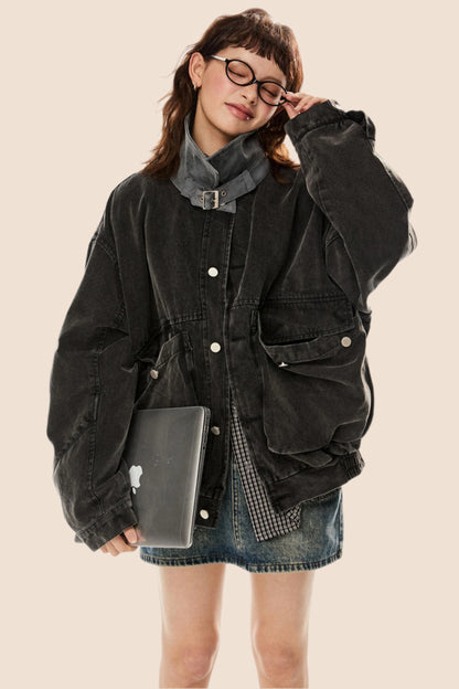 Retro Large Pocket Cargo Jacket