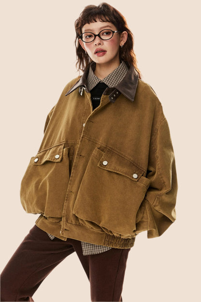Retro Large Pocket Cargo Jacket
