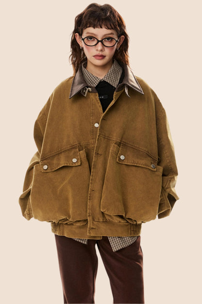 Retro Large Pocket Cargo Jacket