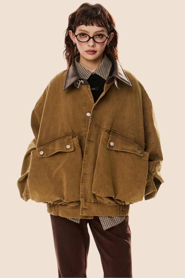 Retro Large Pocket Cargo Jacket