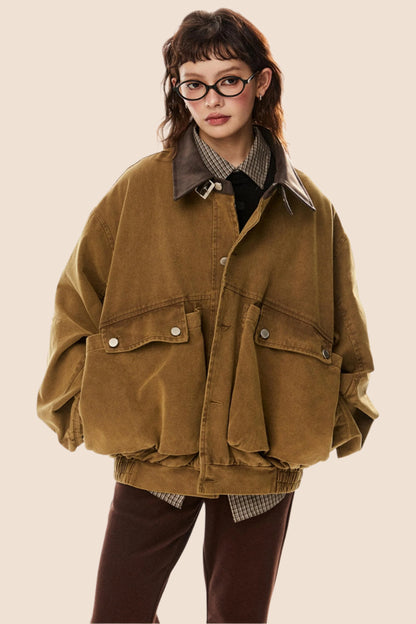 Retro Large Pocket Cargo Jacket