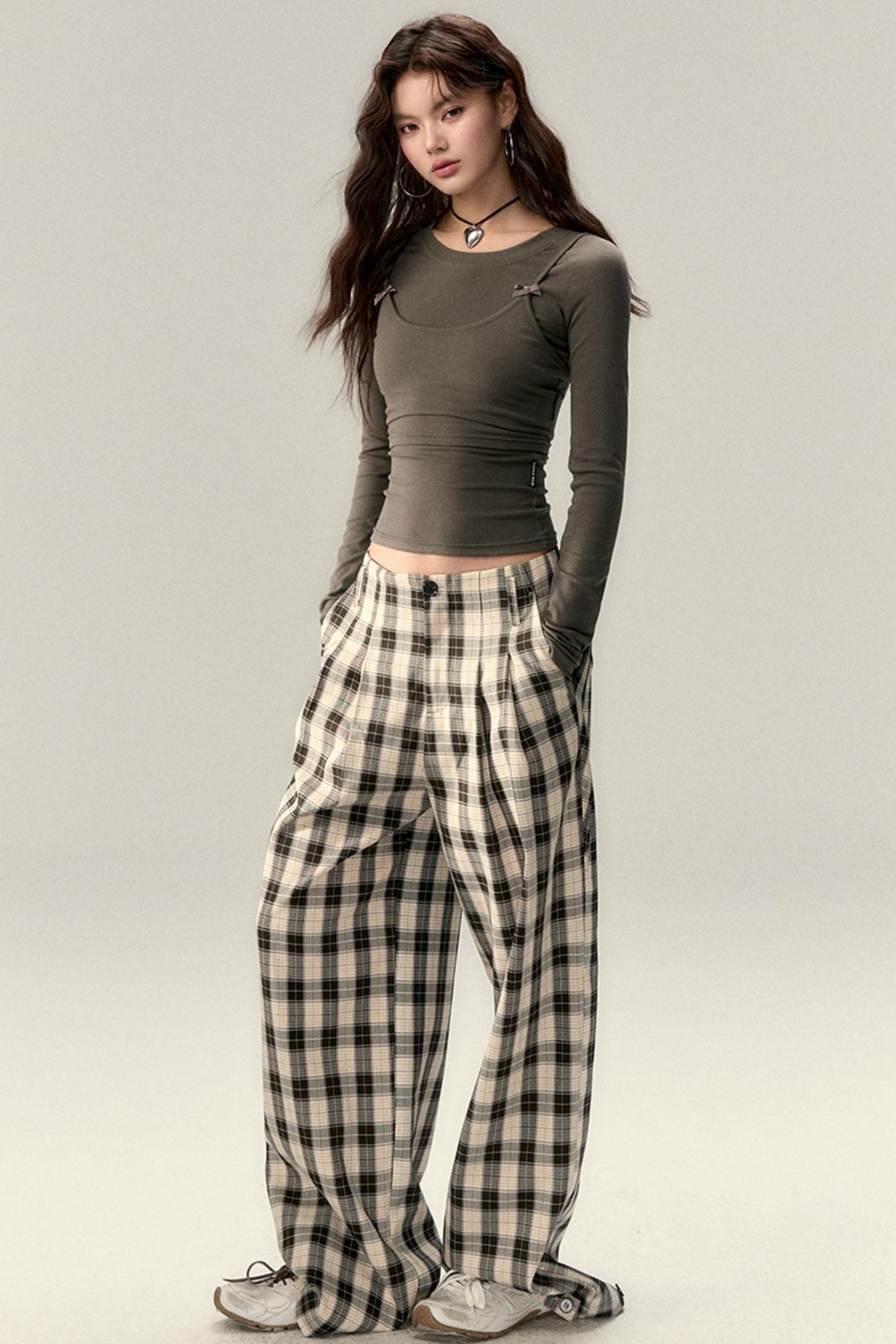 Bow Accent  Long Sleeve Tops