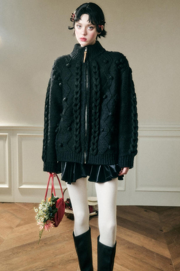 Weiche reine Wollwinterjacke 