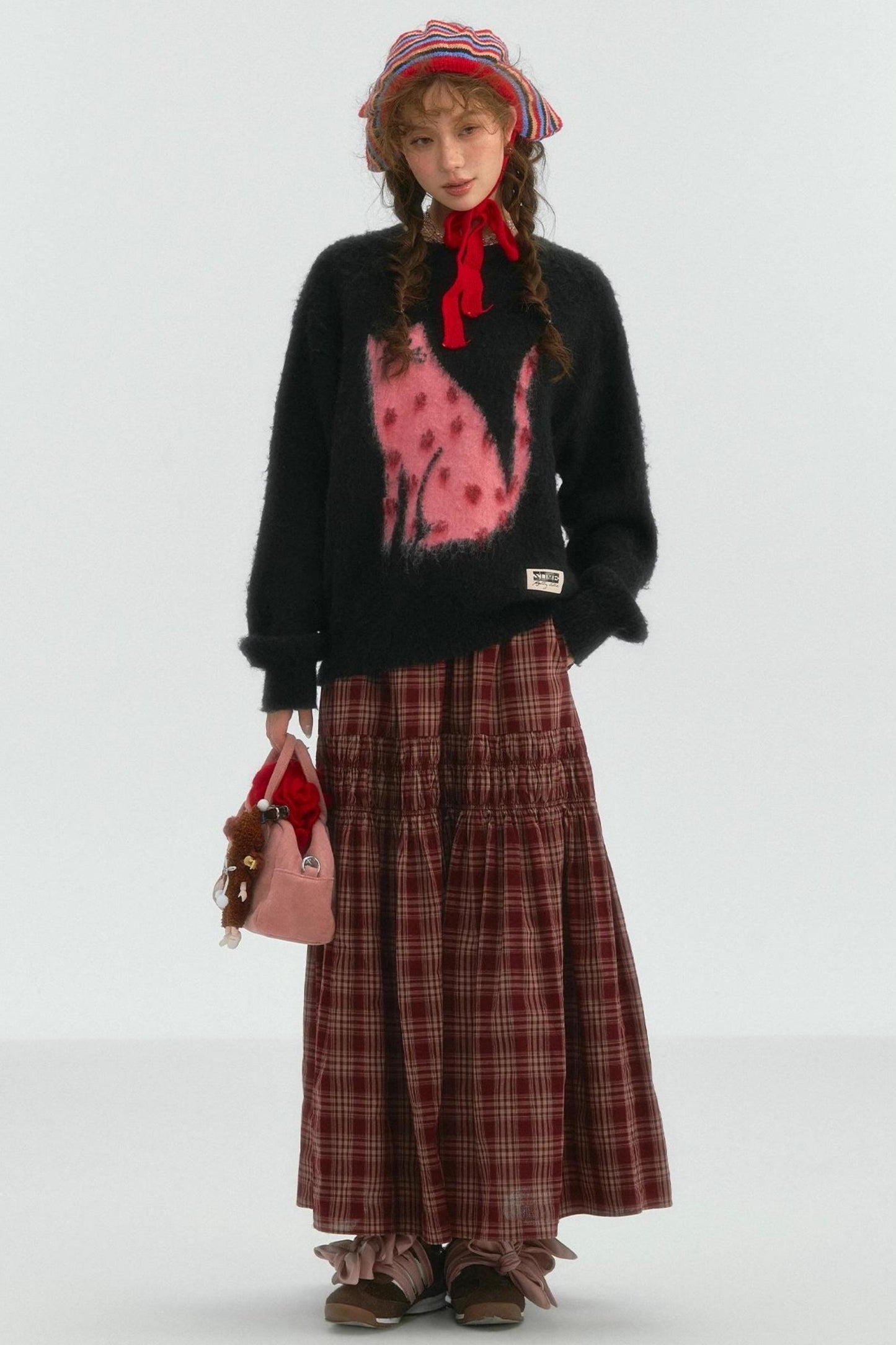 Good Luck Cat Wool Top