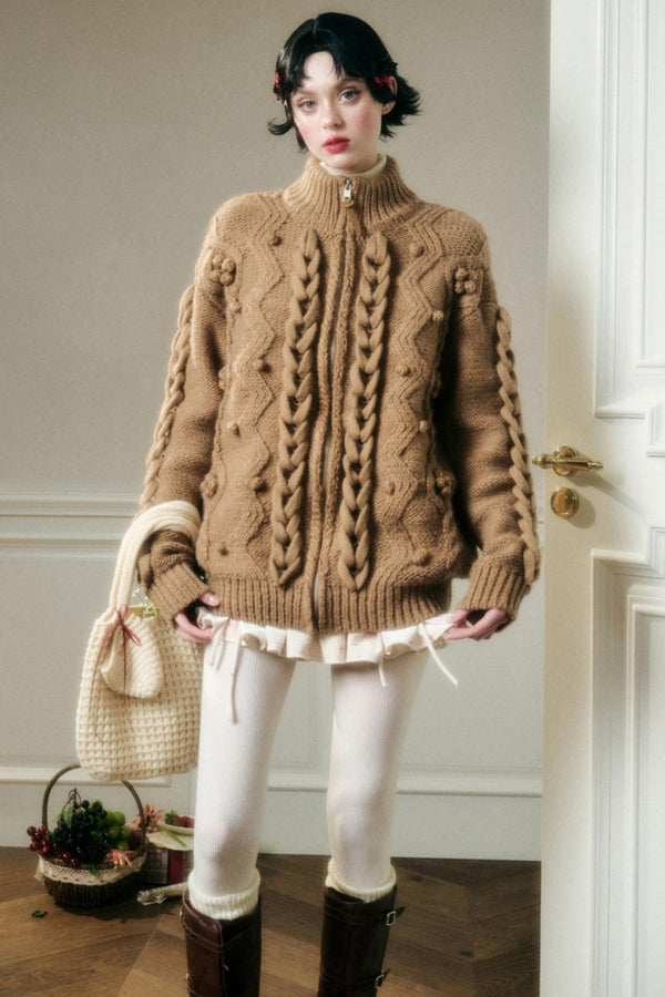 Weiche reine Wollwinterjacke 