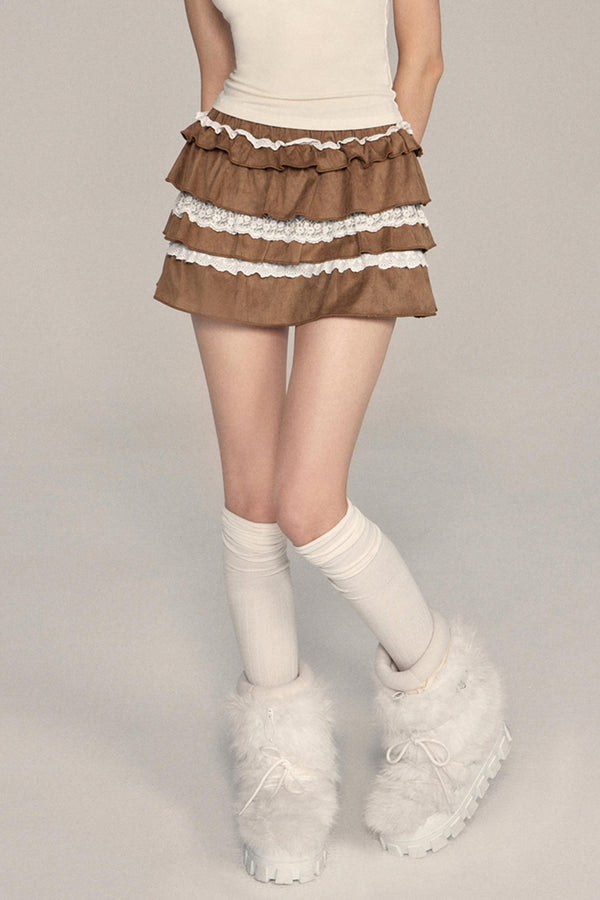 Heavy Industry Lace A-Line Skirt