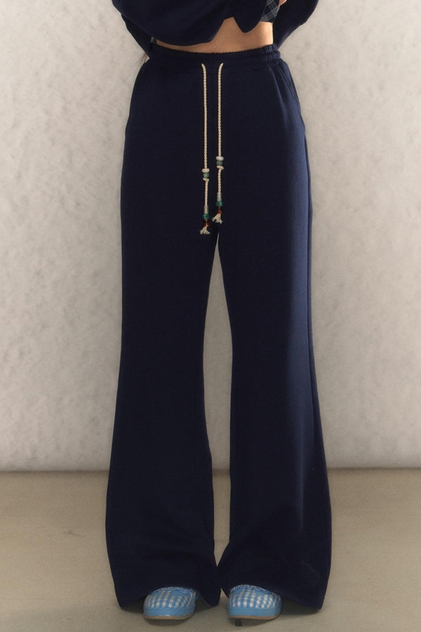 Kapuzensweatshirt mit V-Ausschnitt und Hose Set-Up 