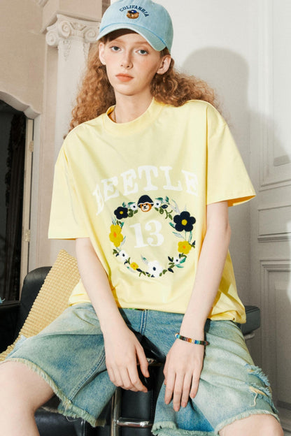 Retro Embroidered Summer Tee