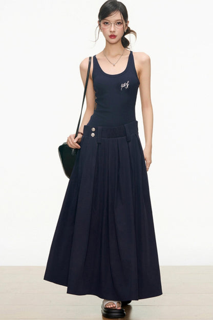 Flattering Layered Maxi Dress